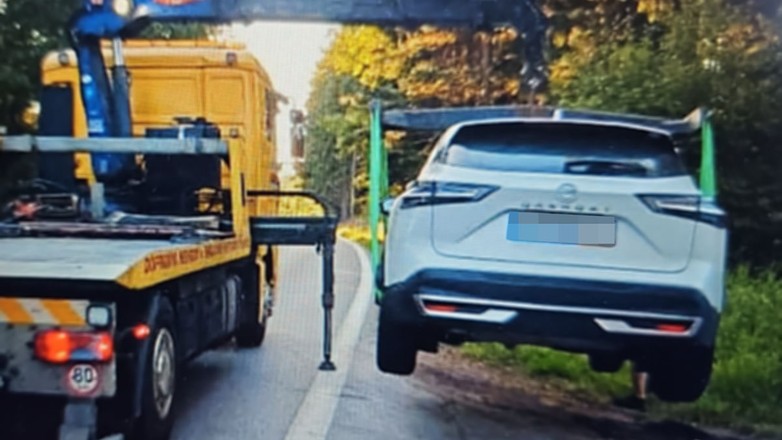 Nowiutki Nissan Qashqai odzyskany dzięki Straży Granicznej