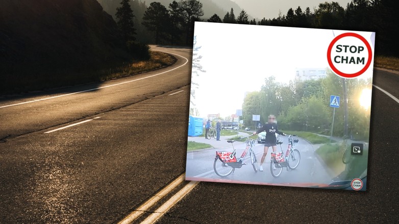 Nieprzyjemna sytuacja (fot. screen z YouTube/STOP CHAM)