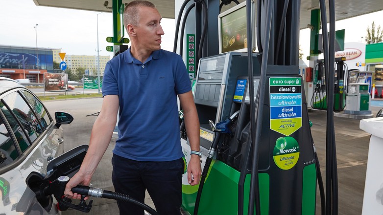 Tankowanie na stacji BP