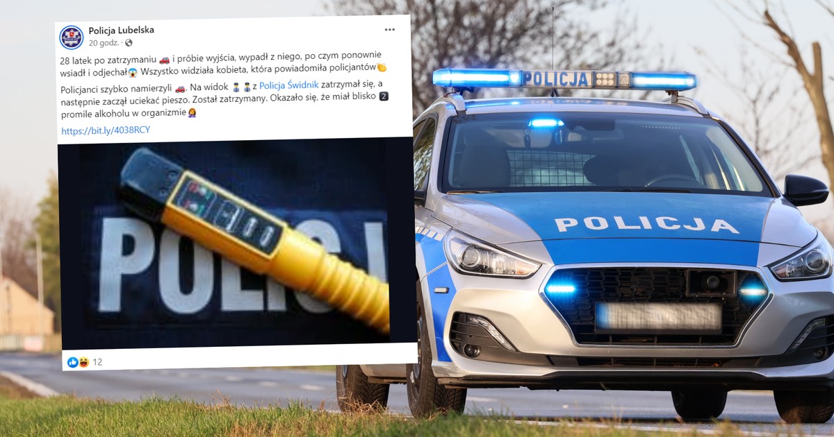 Z tym Audi było coś nie tak (fot. screen: facebook.com/@PolicjaLubelska)