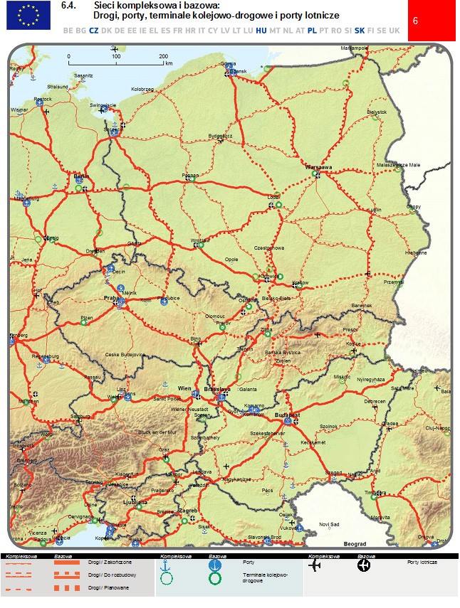 Sieci kompleksowa i bazowa dróg