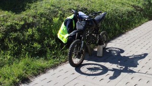 Uderzył motocyklem w skarpę. Wtedy się zaczęło