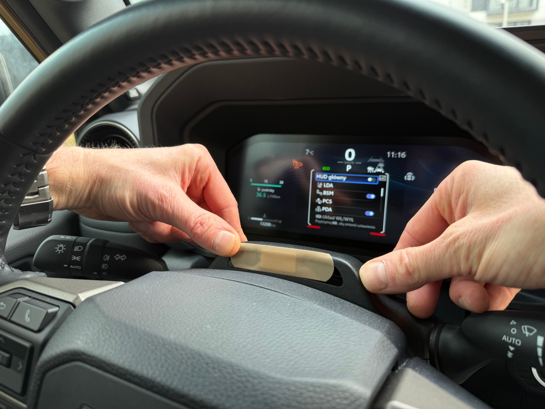 Kamera systemu ADDW. od biedy można zakleić ją plastrem