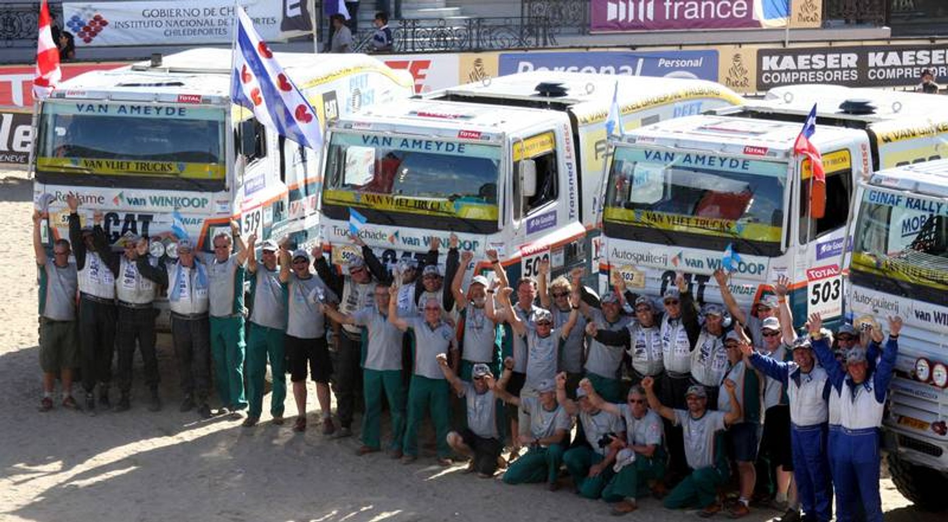 Rajd Dakar 2009: radość na mecie (fotogaleria 3.)