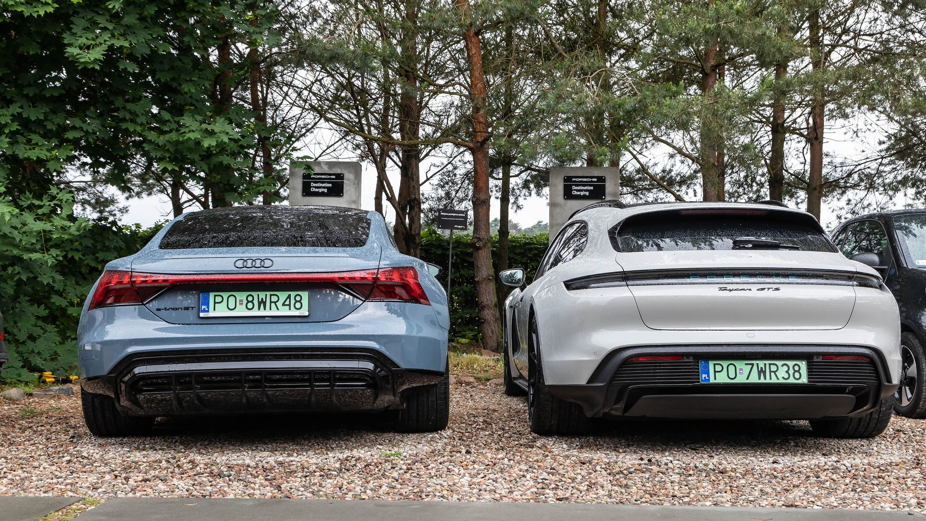 Podróż Porsche Taycanem i Audi e-tronem GT do Chorwacji