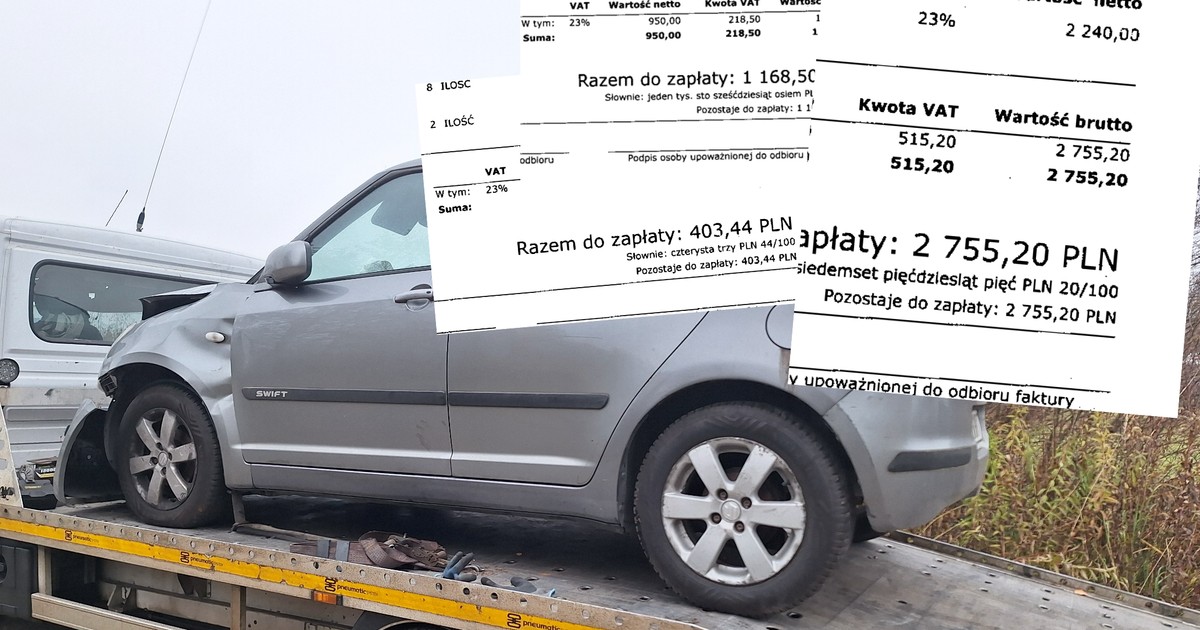  Pani Teresa przyjęła pomoc i auto zastępcze od prywatnej firmy. A potem zalały ja faktury