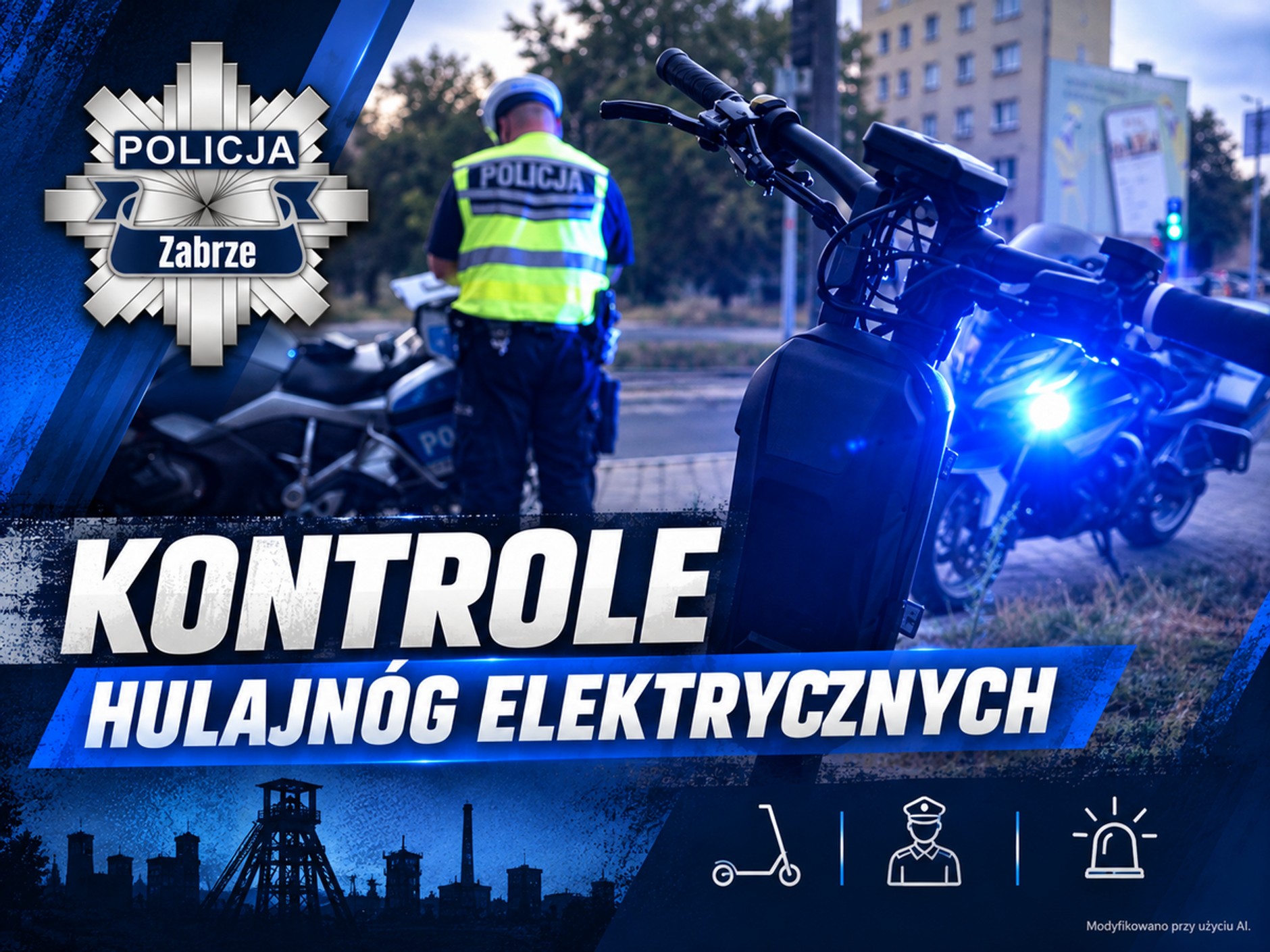 Policyjna akcja policji w Zabrzu