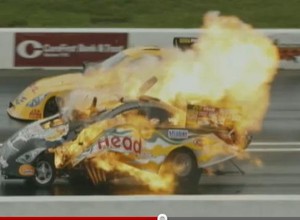 Wybuch podczas Drag Racer