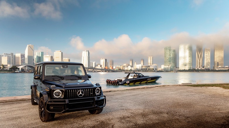 Luksusowa łódź Tirranna AMG Edition i  Mercedes-AMG G63 Cigarette Edition