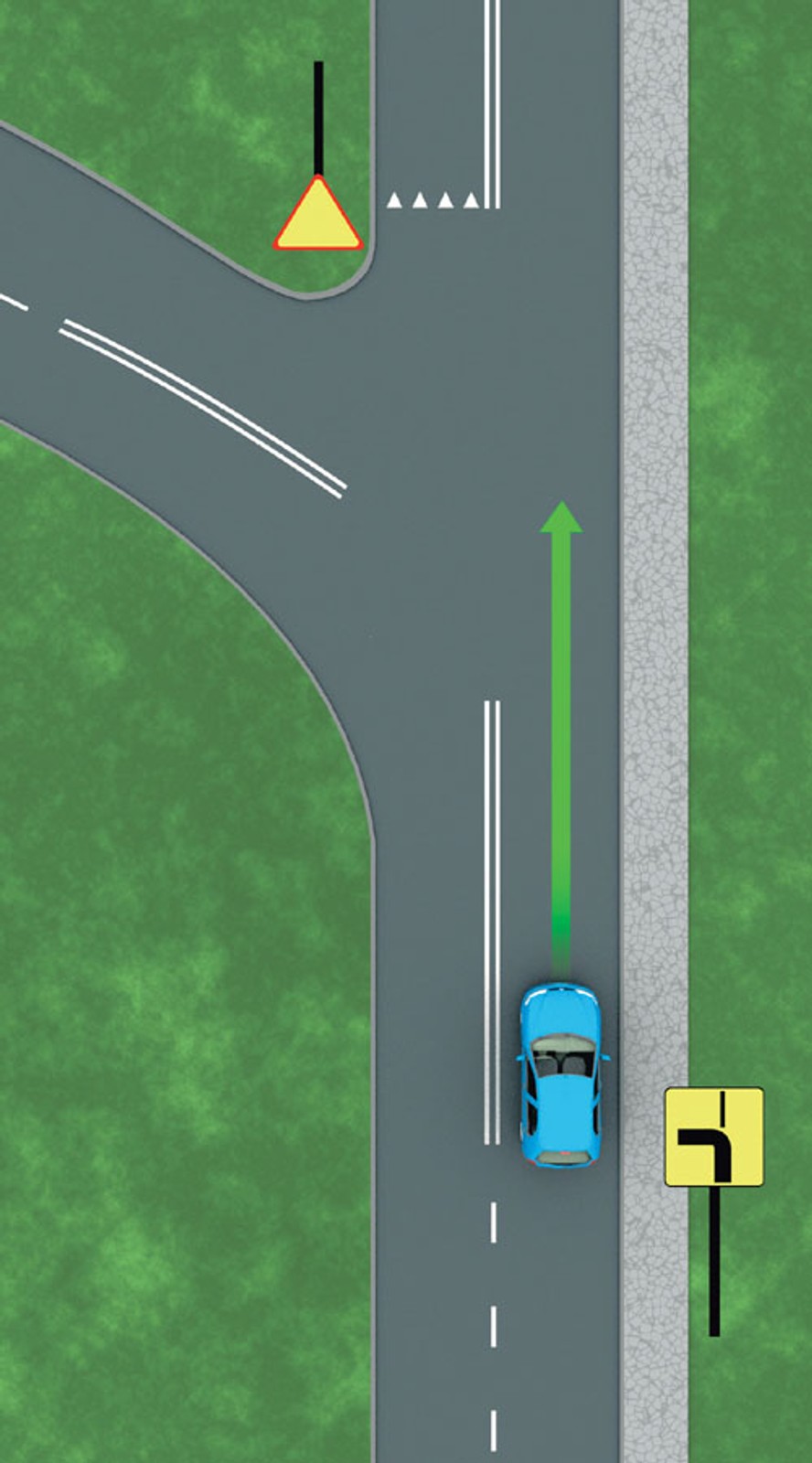 Zakręcone skrzyżowanie