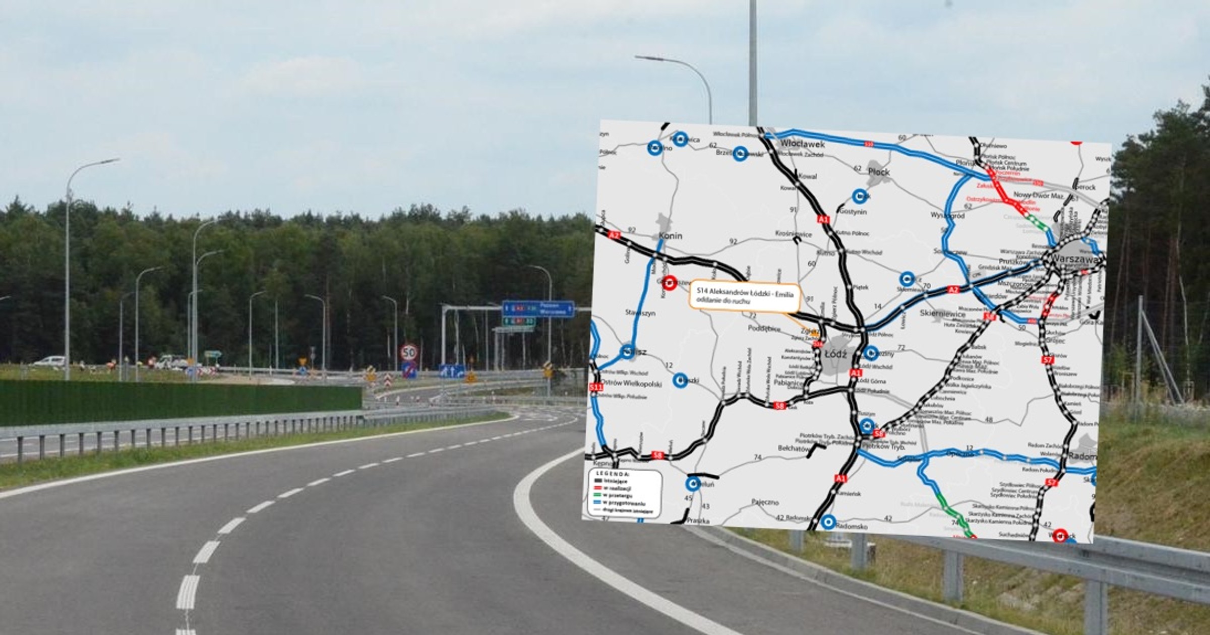 Łódź pierwszym polskim miastem z pełnym ringiem wokół aglomeracji