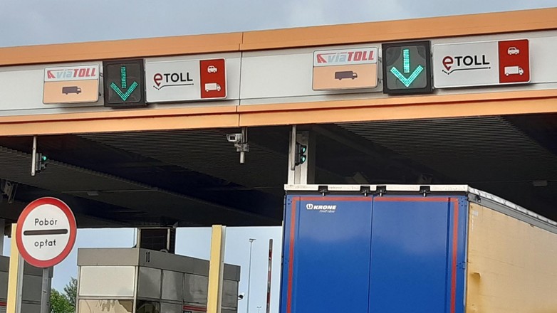 Nowy system opłat drogowych e-TOLL w Polsce - sprzęt na autostradzie A2