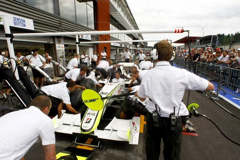 Grand Prix Belgii 2009: dwie gwiazdy wyścigu - Raikkonen i Fisichella (fotogaleria)