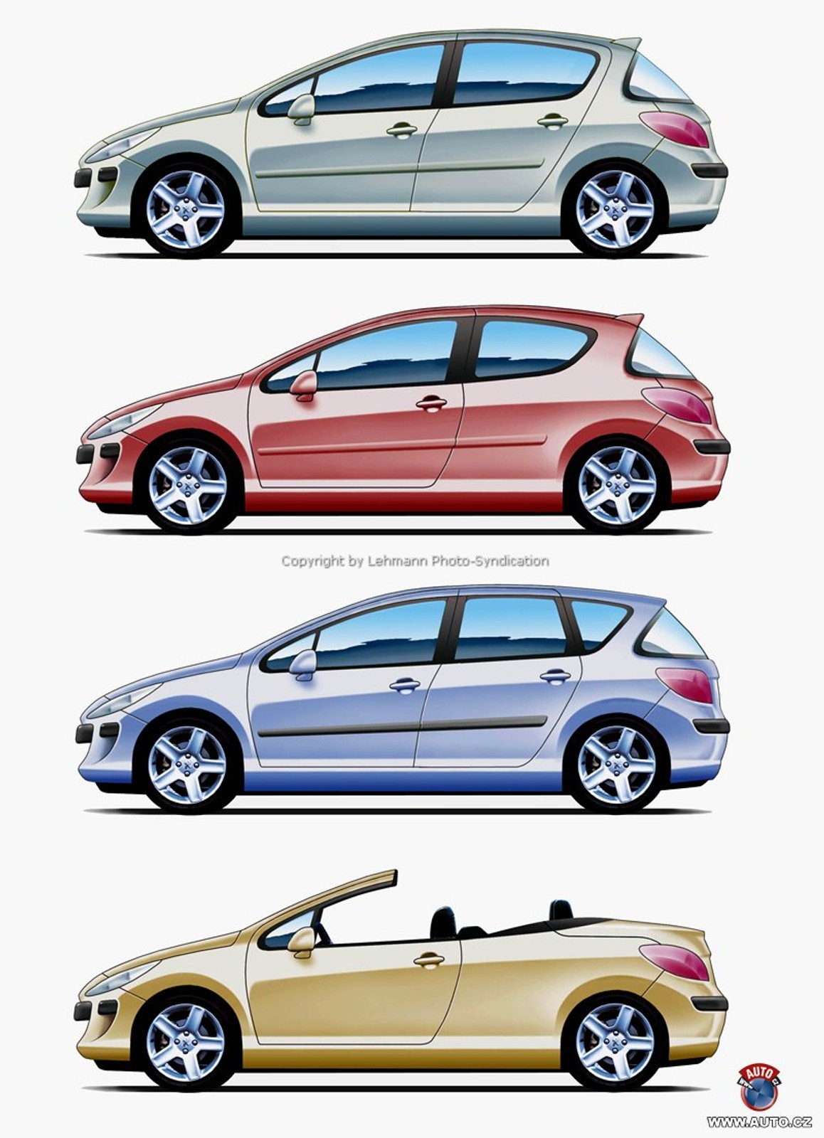 Zdjęcia szpiegowskie: Nowy Peugeot 308 w czterech wersjach