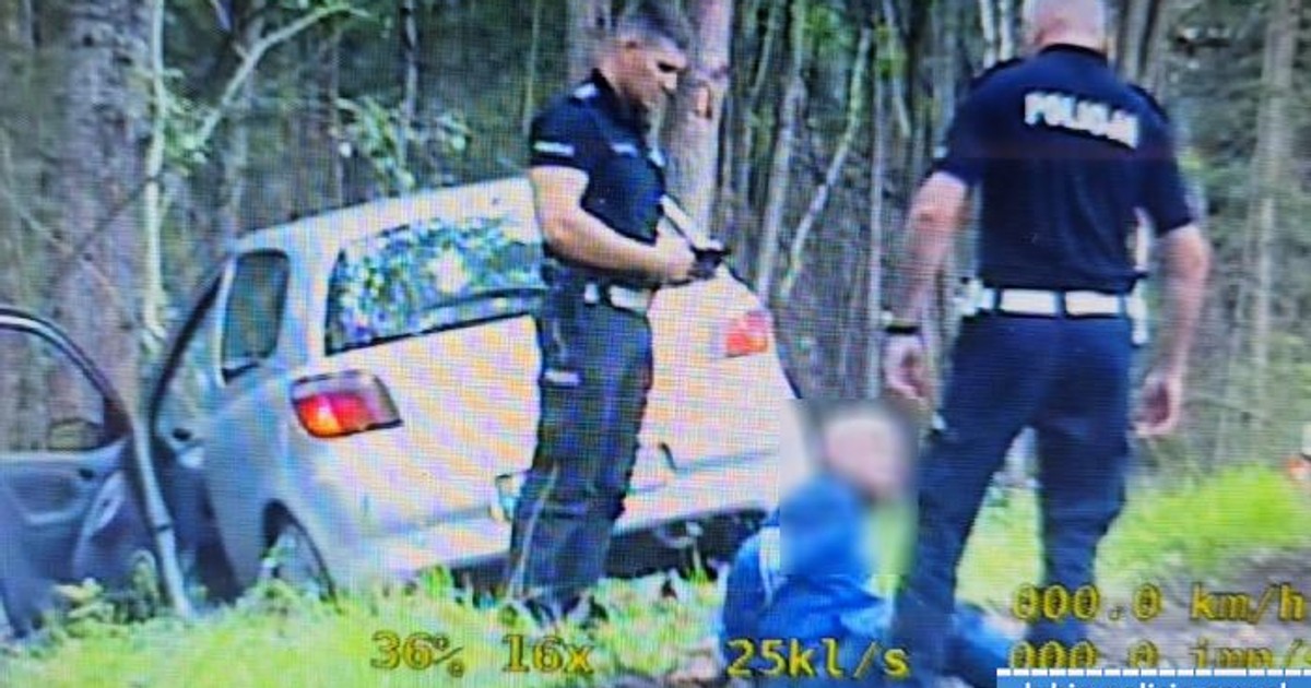 Pijany z dożywotnim zakazem prowadzenia pojazdów uciekał przed policją