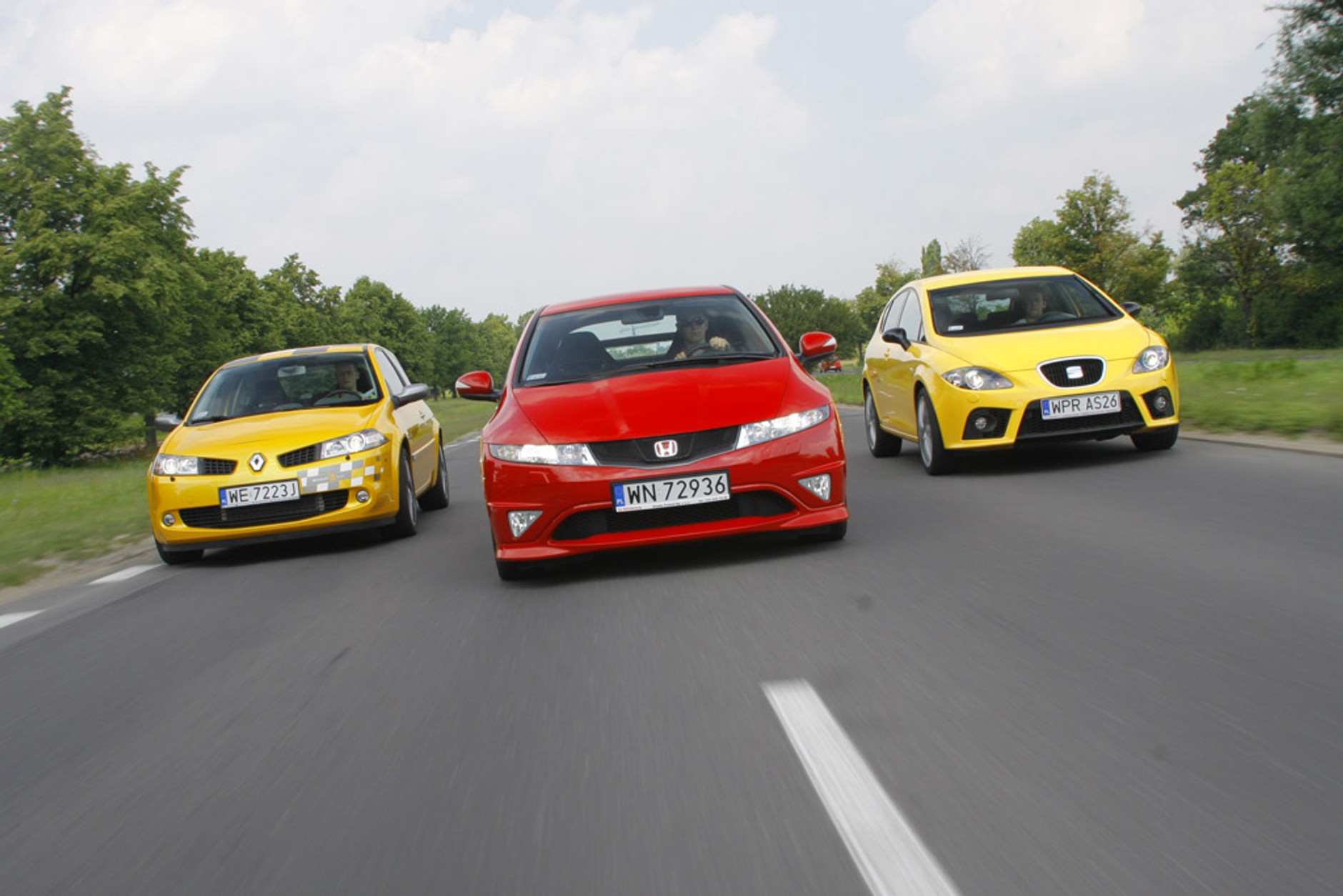 Honda Civic Type-R kontra Seat Leon Cupra, Renault Megane RS: porównanie sportowych kompaktów