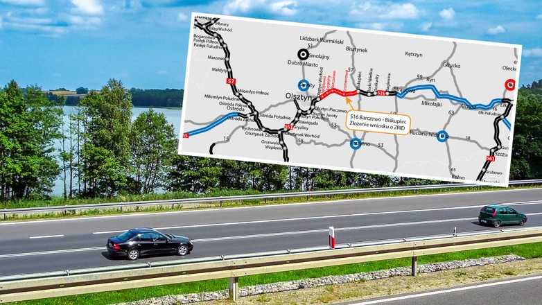 Droga S16 Barczewo - Biskupiec