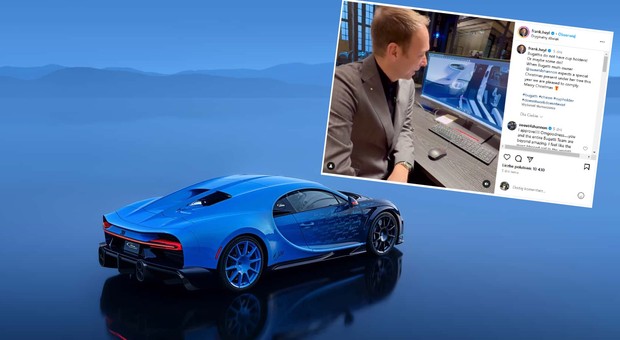 Właścicielka Bugatti Chirona rozlała w aucie energetyka. Marka na to odpowiedziała