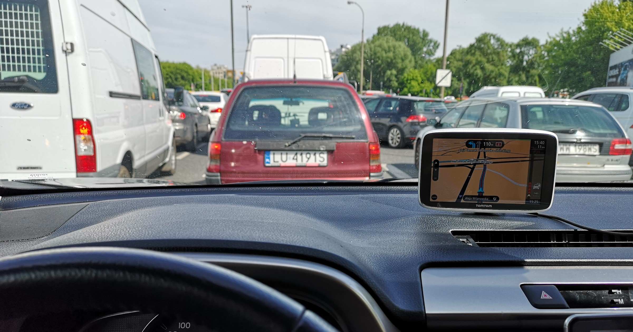 Korki w Warszawie