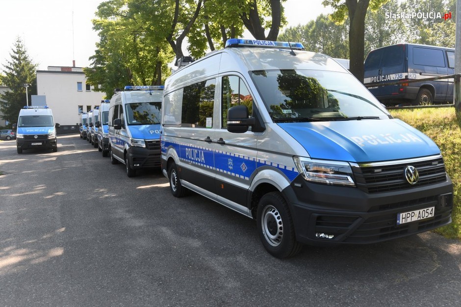 Radiowozy śląska policja