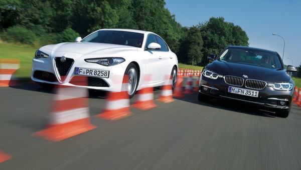 Alfa Romeo Giulia kontra BMW serii 3 - pierwsze starcie