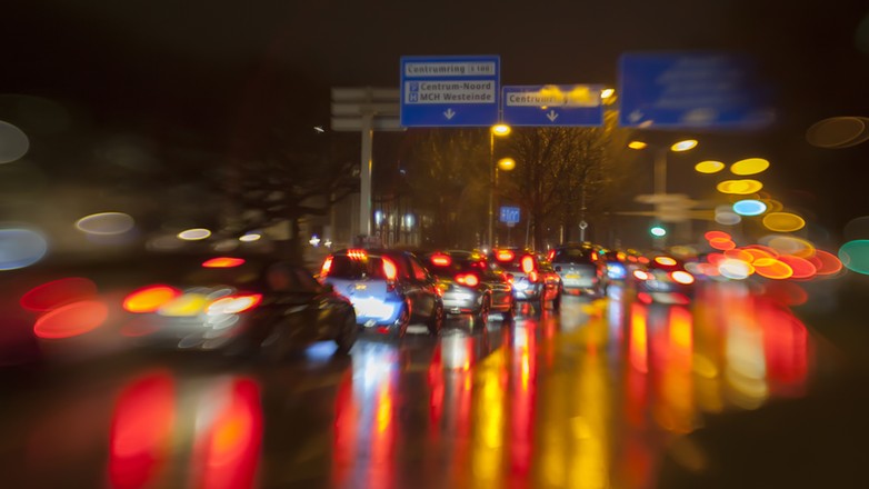 Korek w Hadze w Niderlandach. Zdjęcie poglądowe