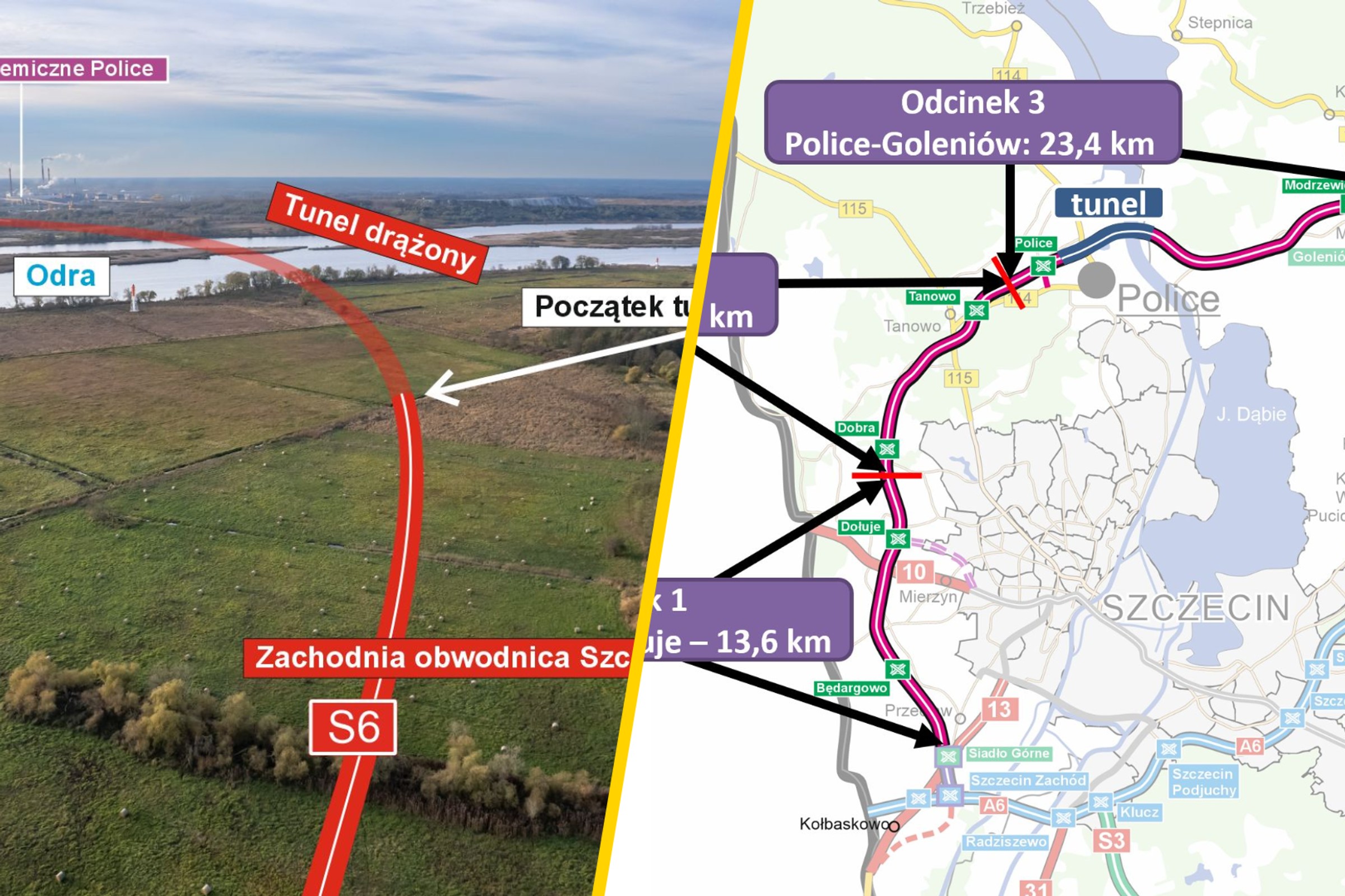 Jest użytkowanie górnicze dla tunelu S6 pod Odrą. Brzmi groźnie, ale to świetne wieści