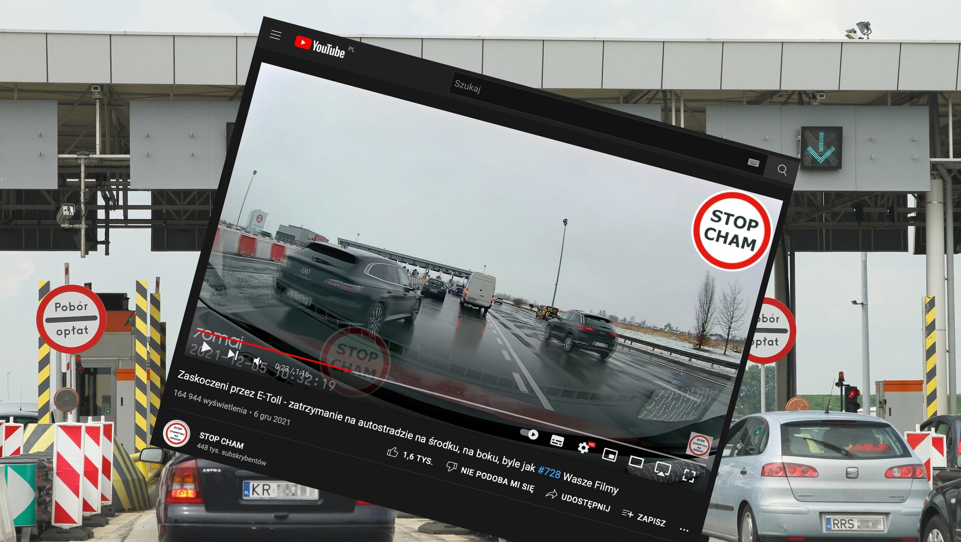 e-TOLL w praktyce: mimo otwartych szlabanów tworzą się zatory, bo kierowcy nie radzą sobie z fatalną aplikacją