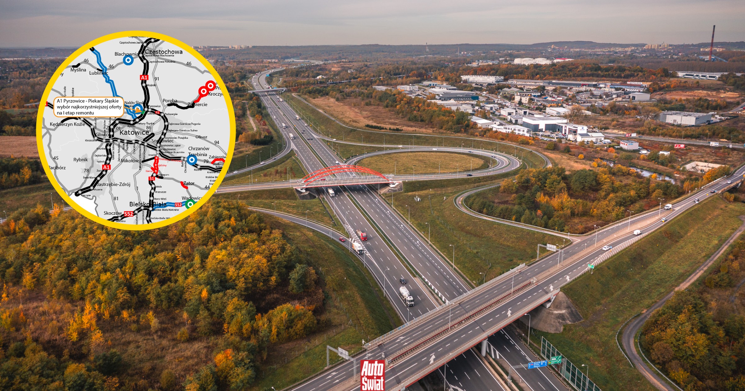 Będzie remont pofalowanej A1. Ponad 3 km nowej nawierzchni za 36,3 mln zł
