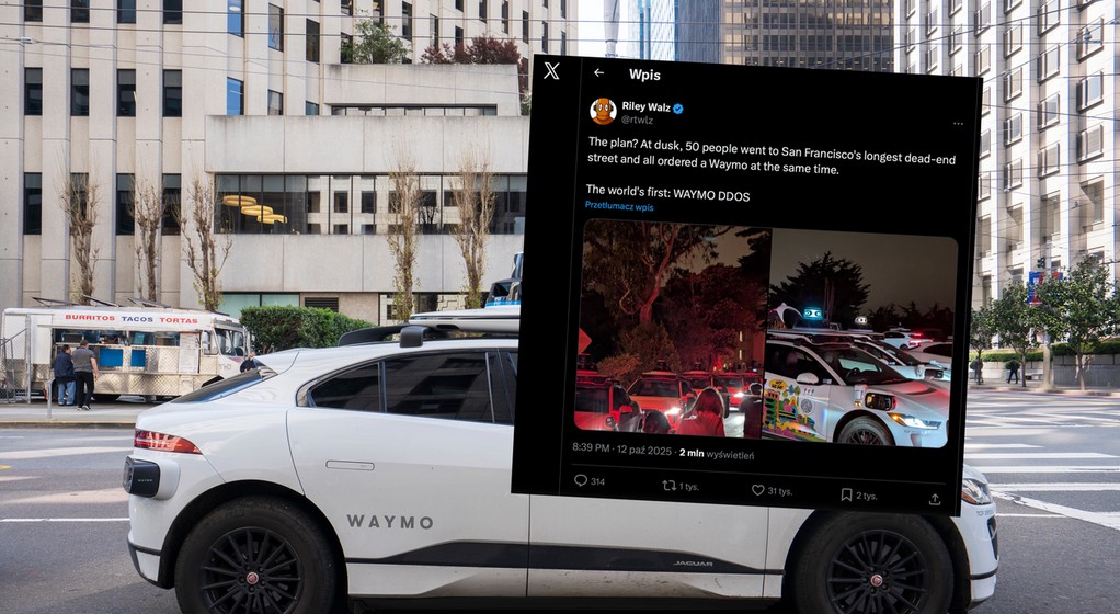 Autonomiczne samochody utworzyły jedyny w swoim rodzaju megakorek