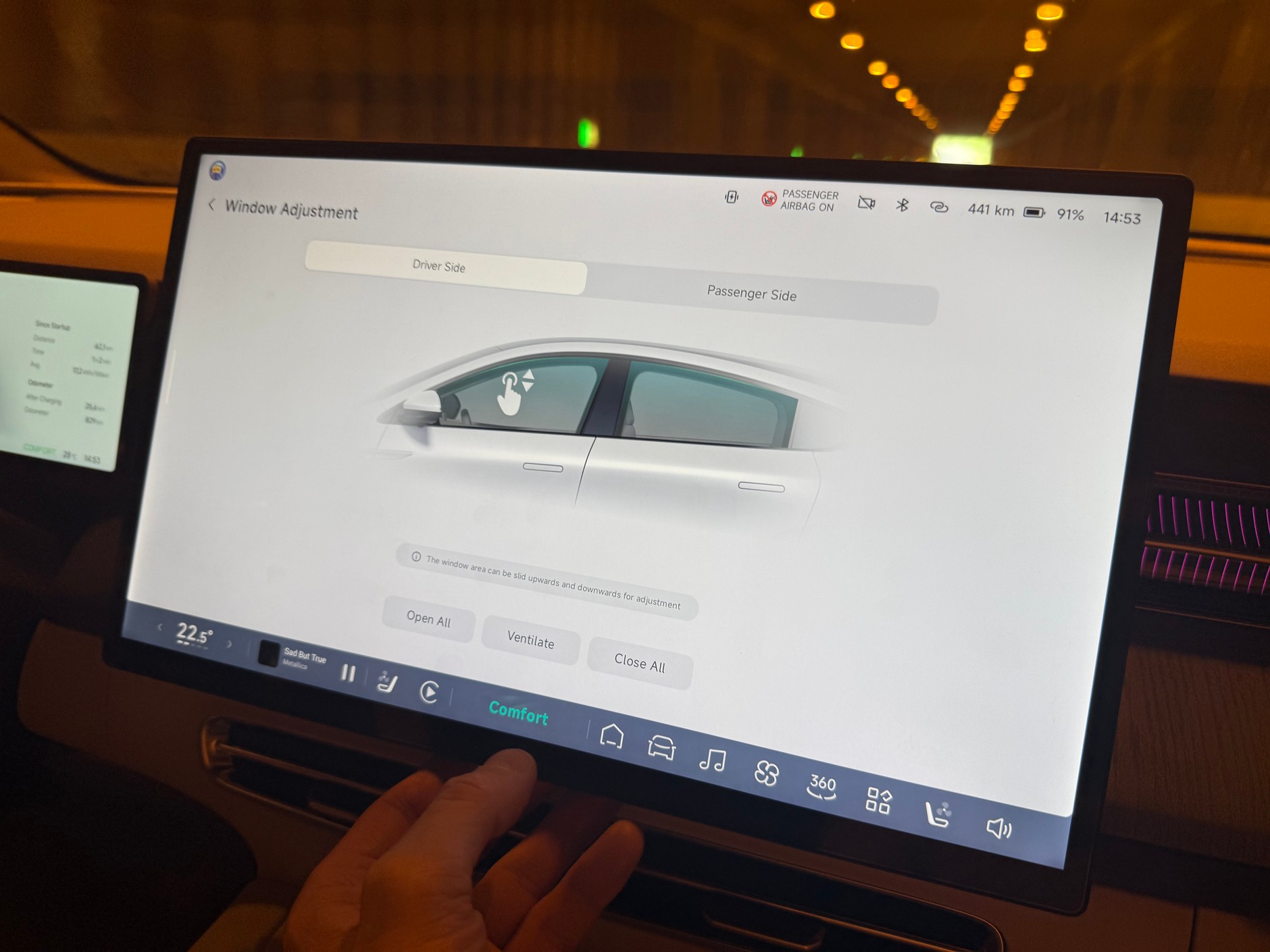 Nowy Xpeng G6 – sterowanie szybami (także) przez ekran