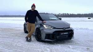"Upalałem" nową Toyotę GR Yaris na zamarzniętym jeziorze. Wymiękłem szybciej od niej
