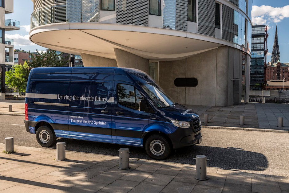 Elektryczne dostawczaki Mercedesa