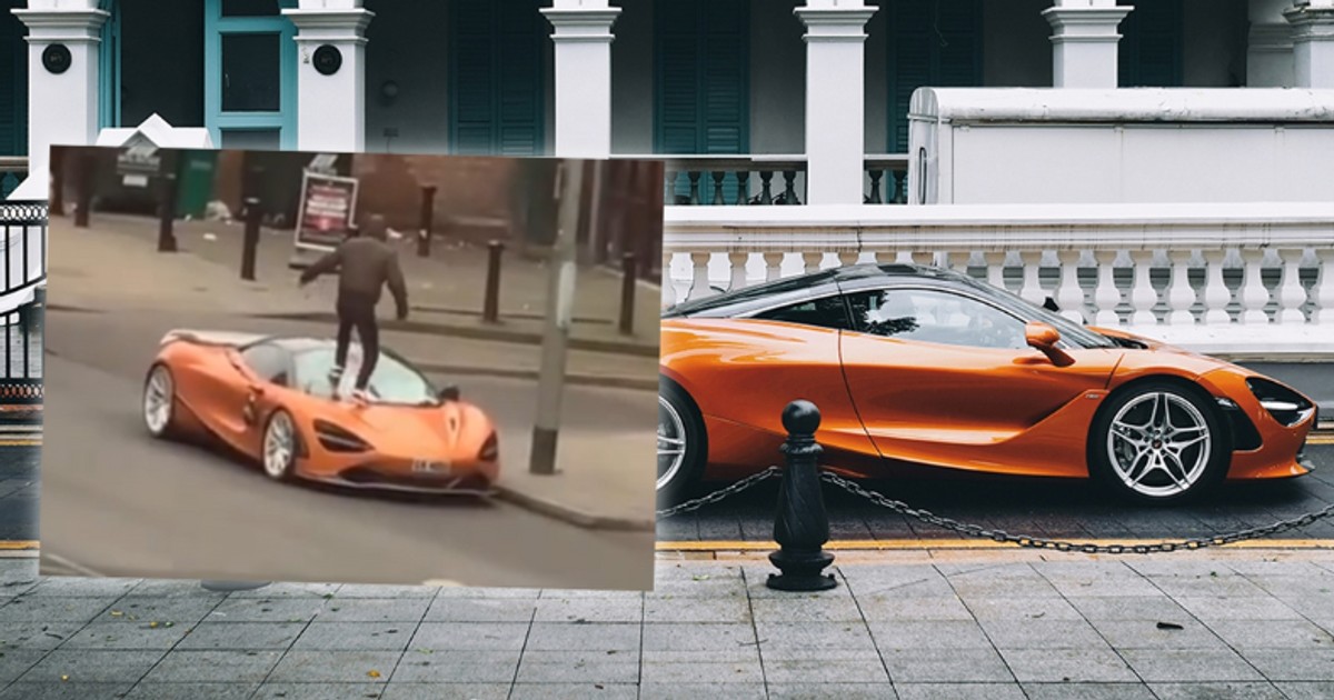 Nagranie z dewastacji McLarena 720S (fot. instagram.com/george_gve)
