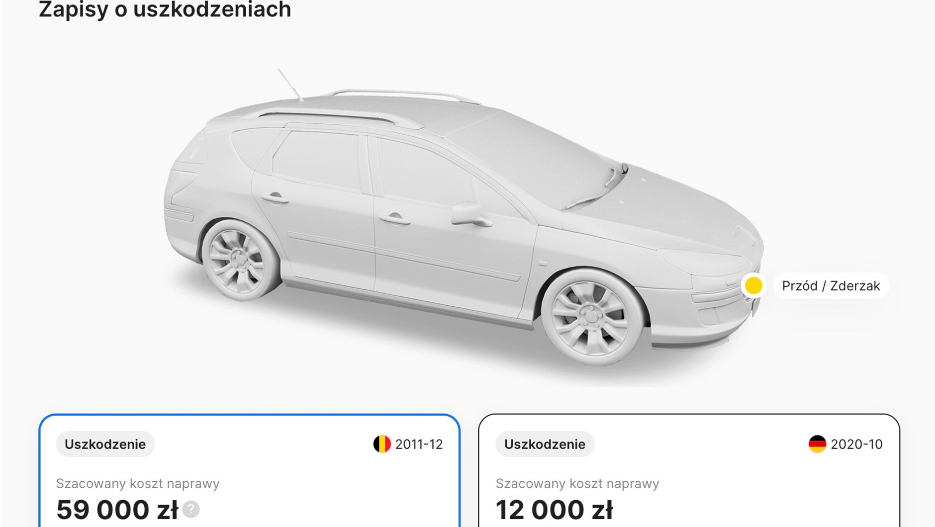 Uszkodzenia zapisane w bazach