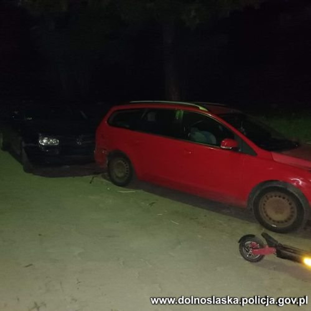 Pijany 60-latek podczas ucieczki uderzył w auto, w którym znajdowało się 13-miesięczne dziecko