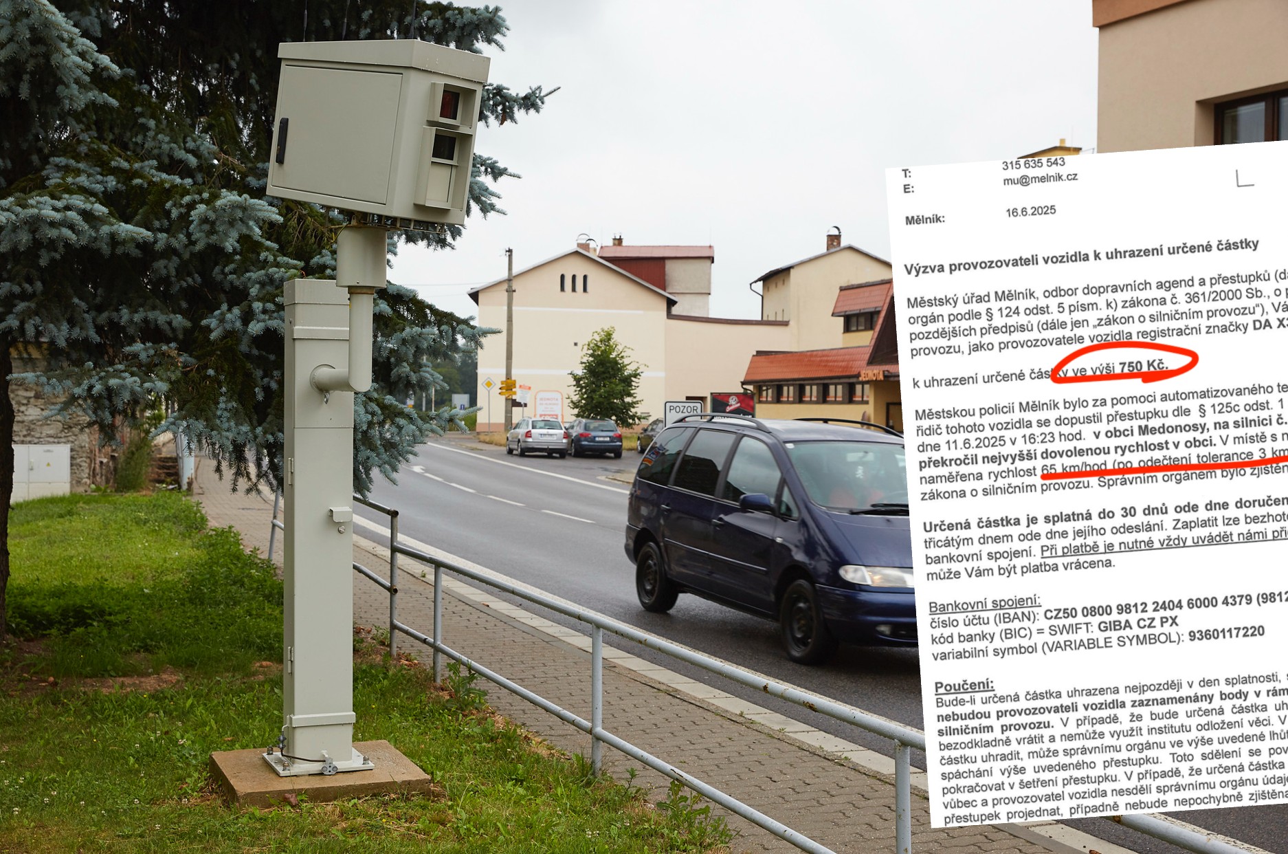 Mandaty za niewielkie przekroczenia prędkości w Czechach nie są przesadnie surowe. Ale gdy nie zapłacisz, problemy i kwoty rosną lawinowo