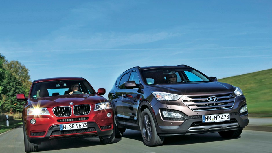Nowy Hyundai Santa Fe kontra  BMW X3: kierunek luksus