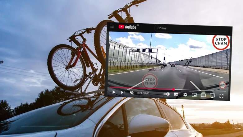 Przewożenie rowerów na dachu czasami może okazać się źródłem problemów