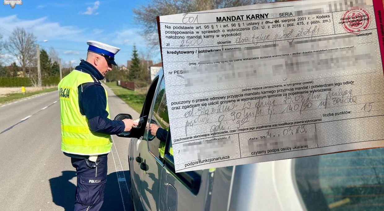Miał uprawnienia, ale nie miał dokumentu. Dostał 2 tys. zł kary i zakaz prowadzenia