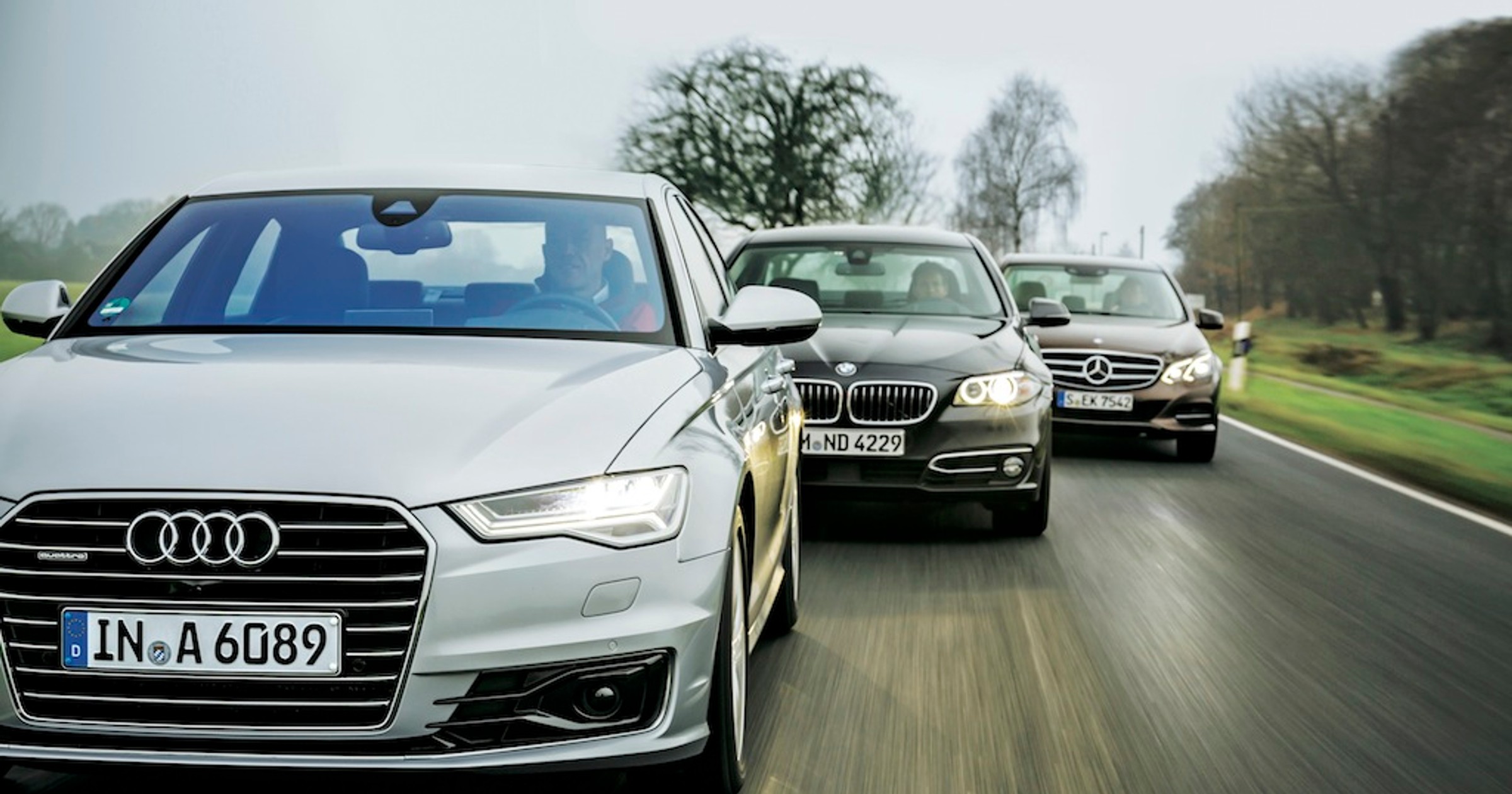 Audi A6, BMW serii 5, Mercedes klasy E