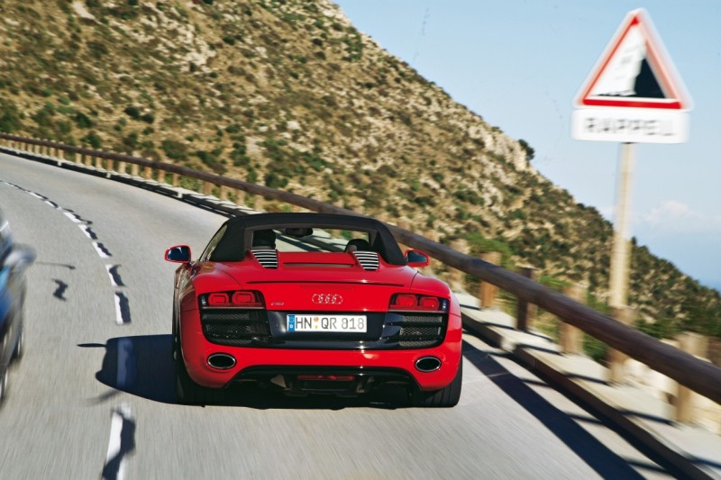 Audi R8 Spyder: 10 w skali Beauforta