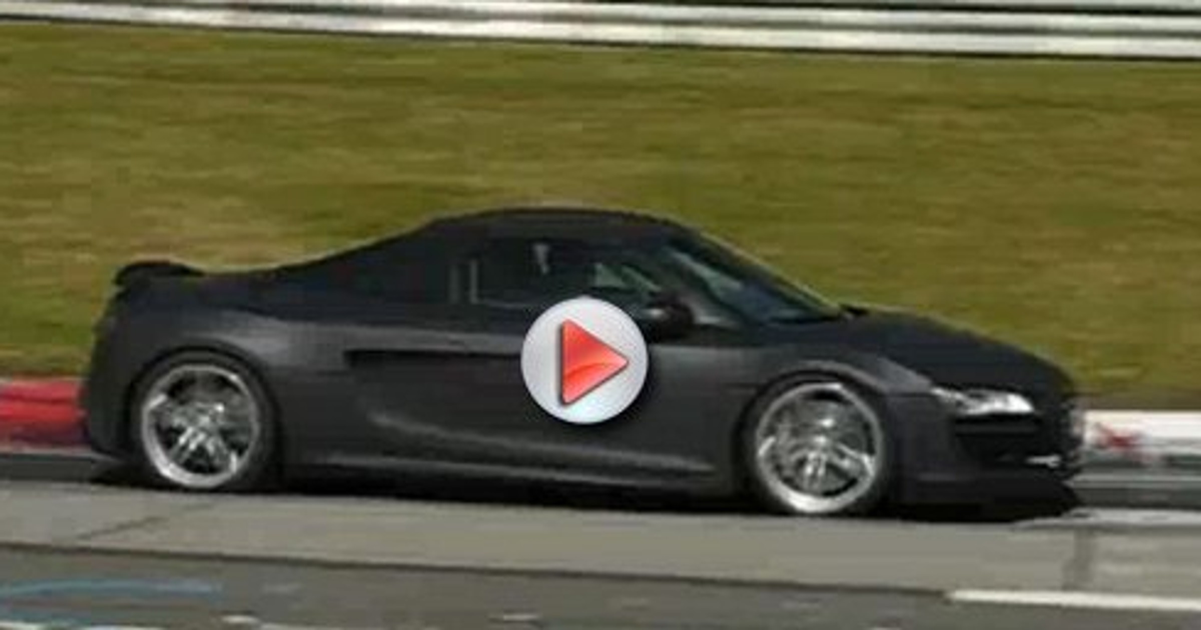 Audi R8 - Szpiegowski film z testów na torze Nurburgring (wideo)