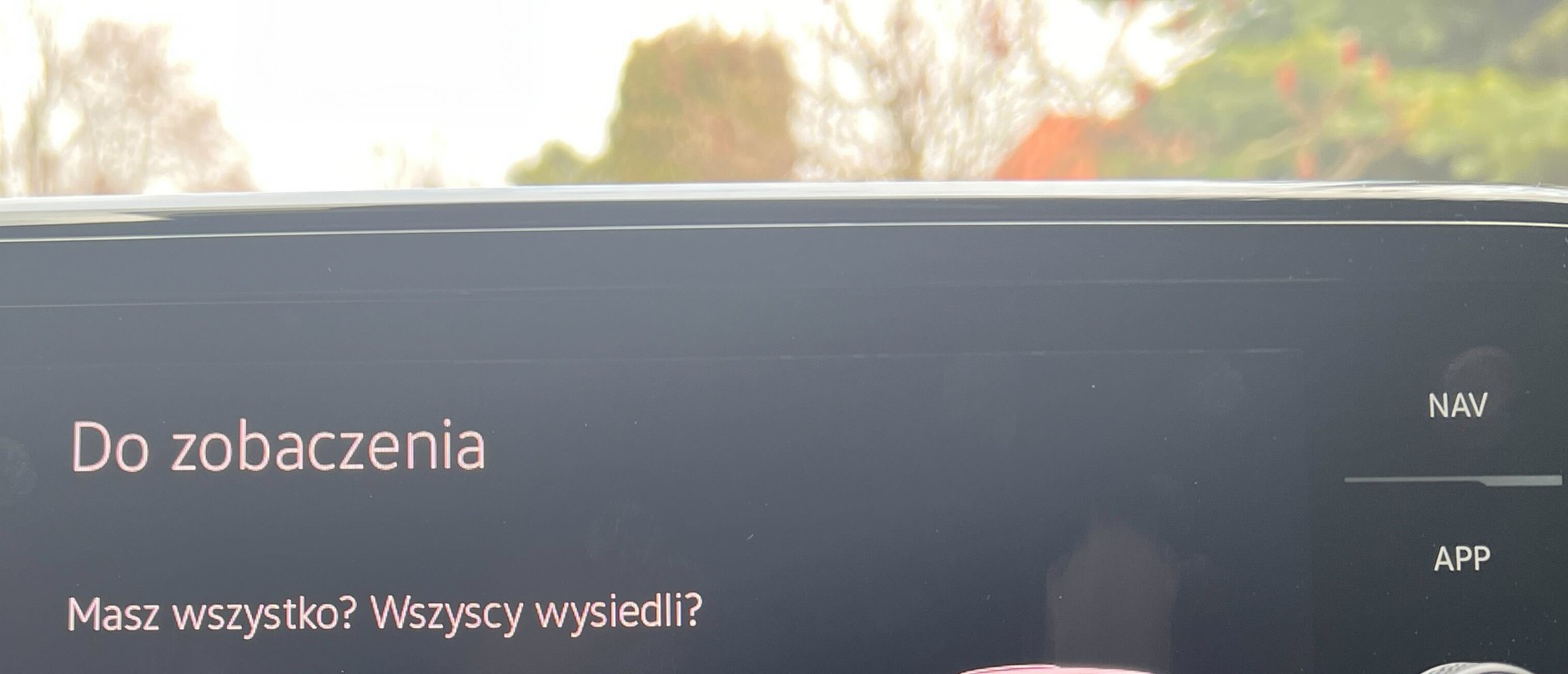 Taki komunikat wyświetla Volkswagen T-Roc po wyłączeniu silnika