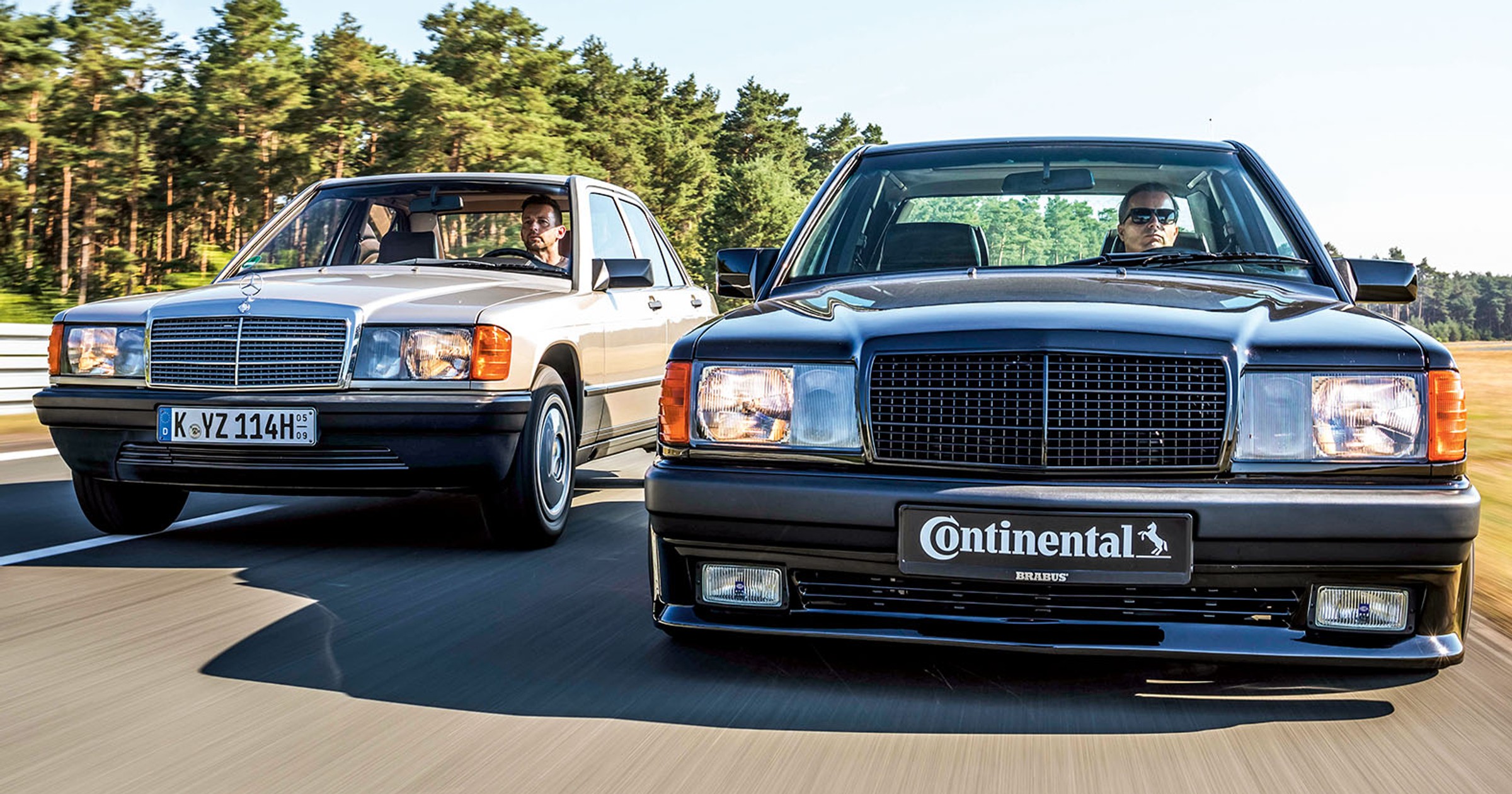 Mercedes 190 E kontra Brabus 190 E 3.6S