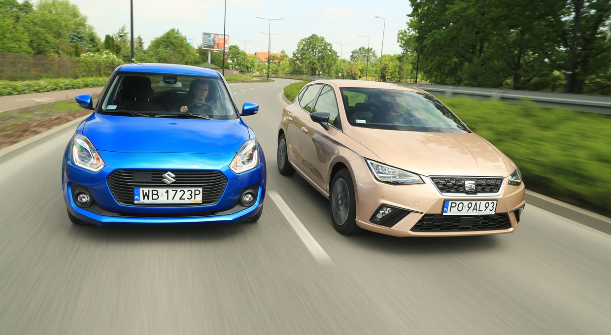 Seat Ibiza kontra Suzuki Swift - oba z miasta, ale z różnych dzielnic