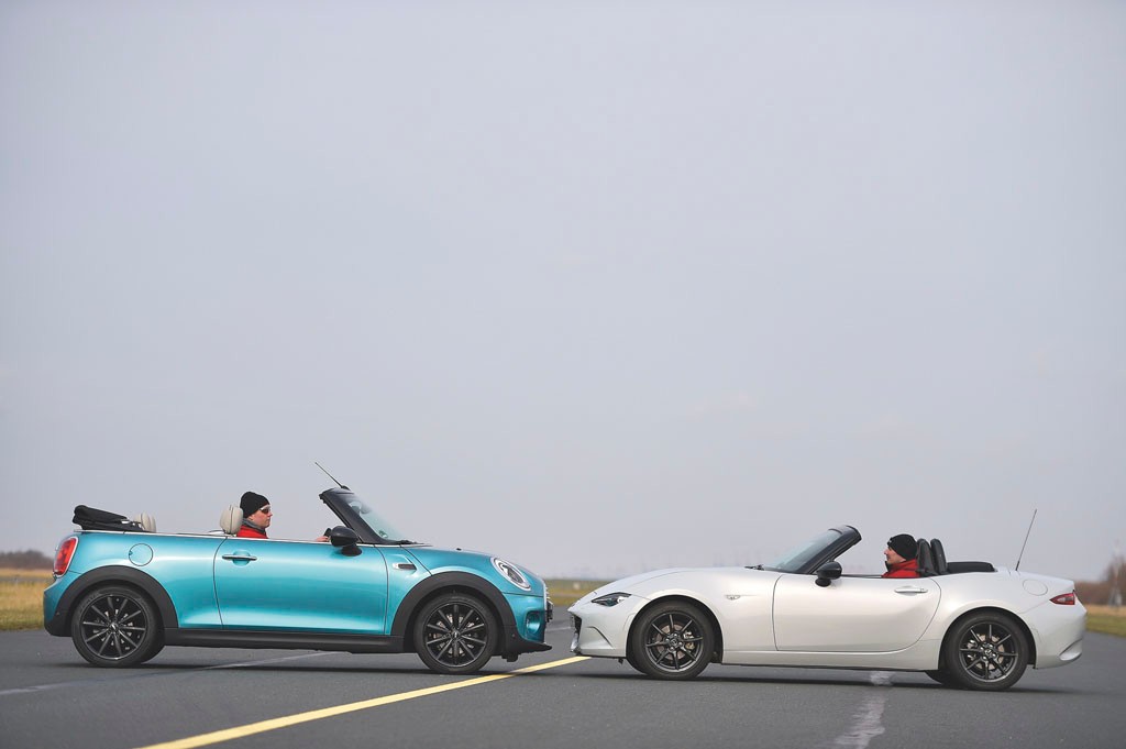 Mini Cooper Cabrio kontra Mazda MX-5 - kabriolety pełne radości