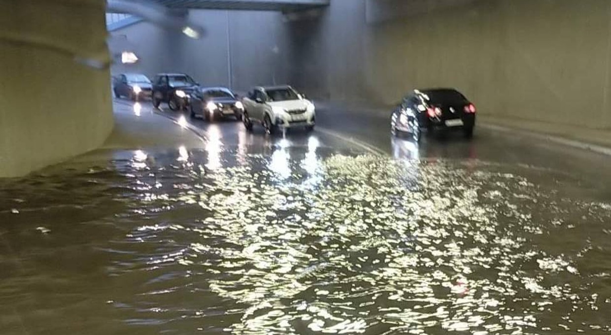 Tak wyglądał zalany tunel pod zakopianką w Poroninie [ZDJĘCIA]