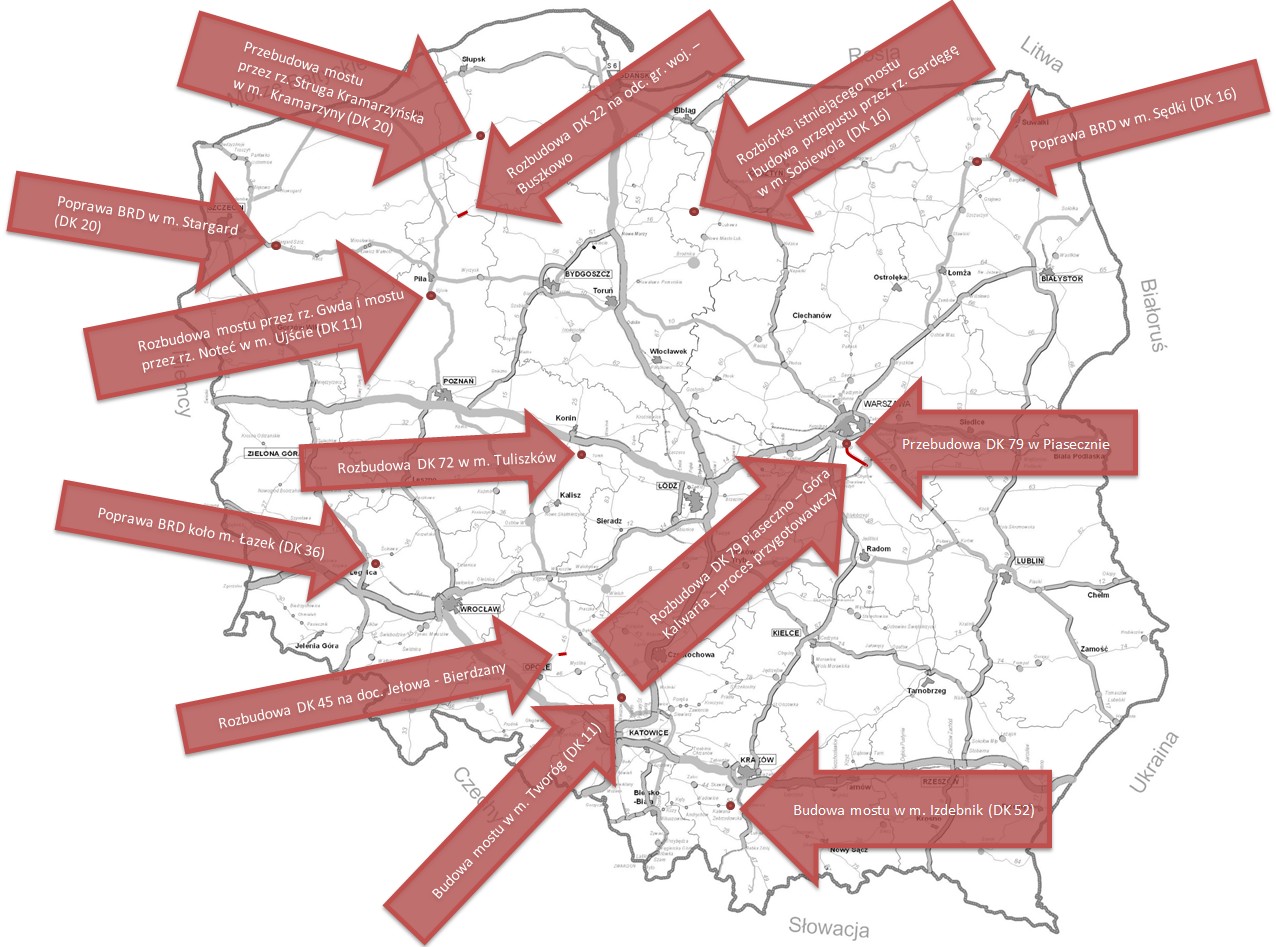 Plany przebudowy dróg