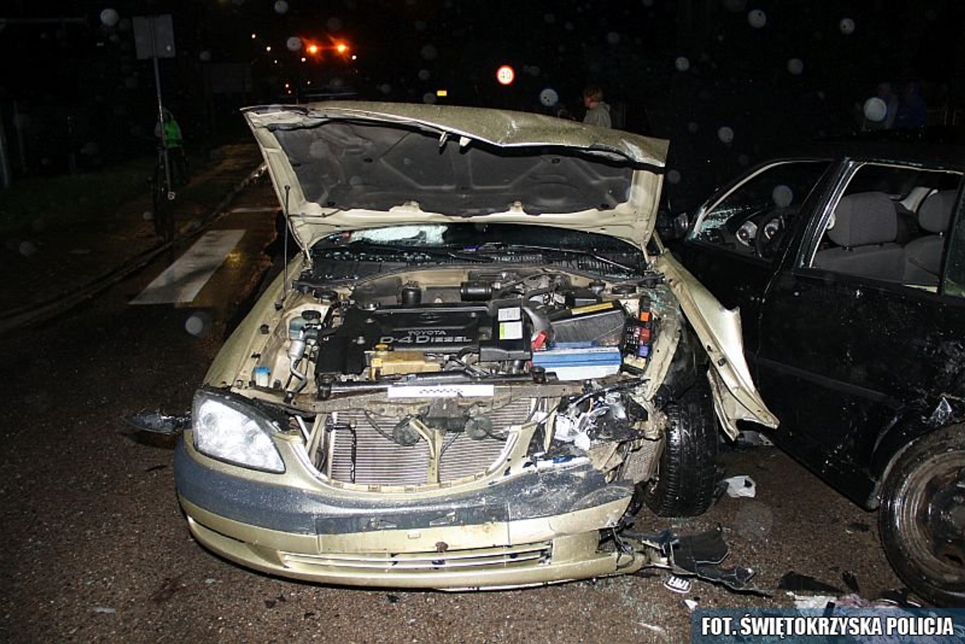 W kolizji aut osobowych brały udział... dwie kozy